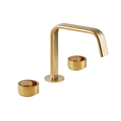 Εικόνα της Μπαταρία Νιπτήρος 3 οπών Armando Vicario Halo 515043-201 Gold Brushed