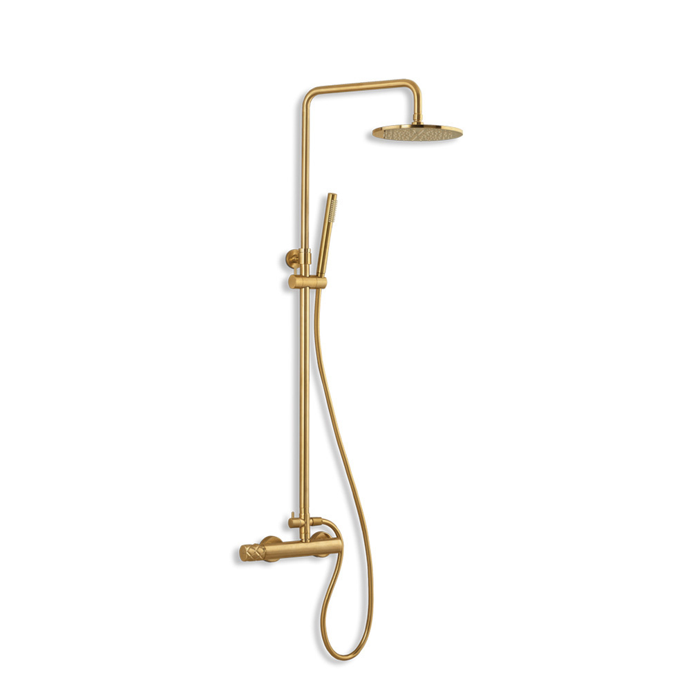 Εικόνα της Στήλη Ντούς 2 Εξόδων Eurorama Eletta Chester 168065-201 Gold Brushed