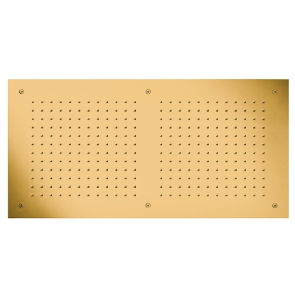 Εικόνα της Κεφαλή Εντοιχισμού Οροφής 1 Ροής 70x38cm Almar Rectangular Temptation E044088-211 Gold Brushed PVD