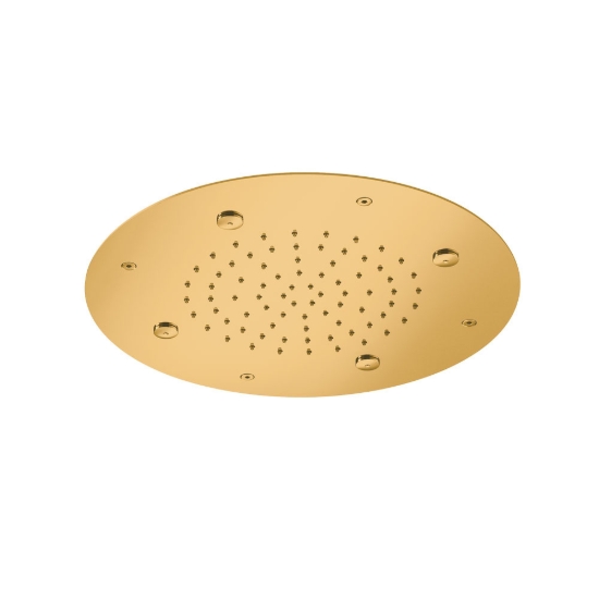 Εικόνα της Κεφαλή Εντοιχισμού Οροφής 2 Ροών Ø38cm Round Mist Temptation E044219-211 Gold Brushed PVD