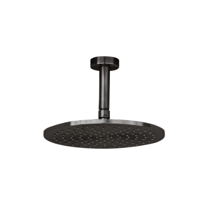 Εικόνα της Ανακλινόμενη Κεφαλή La Torre Inox 316 Ø25 Με Μπράτσο Οροφής 10cm N50025-411 + N11000-411 Black Brushed PVD