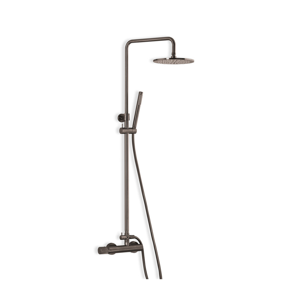 Εικόνα της Στήλη Ντούς 2 Εξόδων Eurorama Eletta Tecno 167065-410 Black Brushed