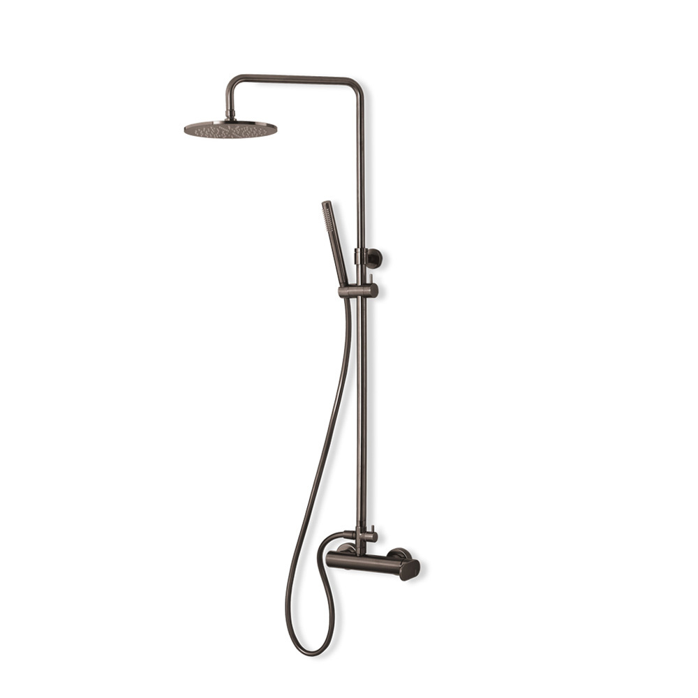 Εικόνα της Στήλη Ντούς 2 Εξόδων Armando Vicario Slim 500065-410 Black Brushed