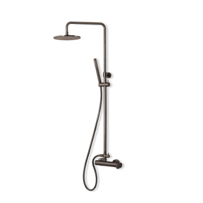 Εικόνα της Στήλη Ντούς 2 Εξόδων Armando Vicario Slim 500065-410 Black Brushed