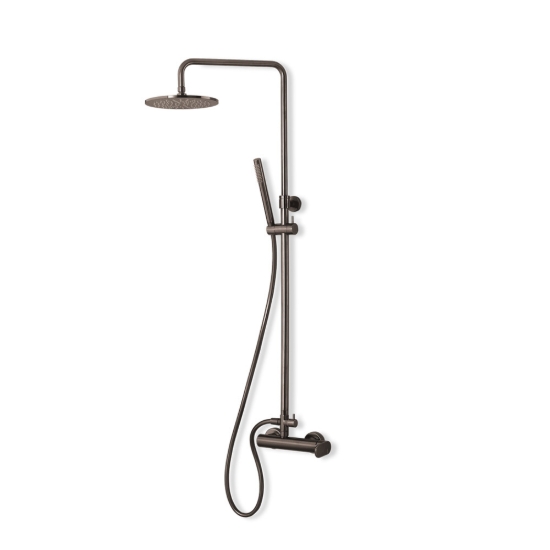 Εικόνα της Στήλη Ντούς 2 Εξόδων Armando Vicario Slim 500065-410 Black Brushed