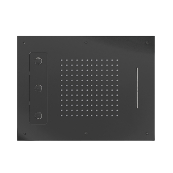 Εικόνα της Κεφαλή Εντοιχισμού Οροφής 3 Ροών 63x48cm Almar Spin Temptation E044189-411 Black Brushed PVD