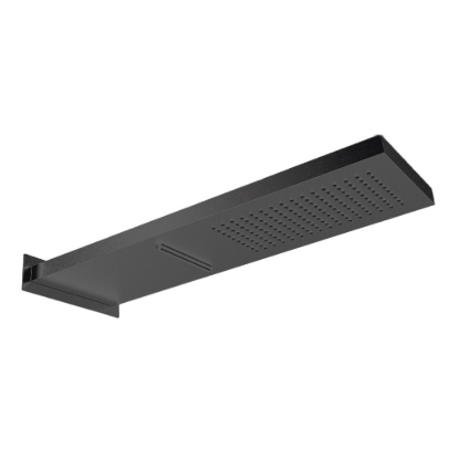 Εικόνα της Επίτοιχη Κεφαλή 2 Ροών 19,2x5,5cm Almar Smart Shower Head E044199-411 Black Brushed PVD