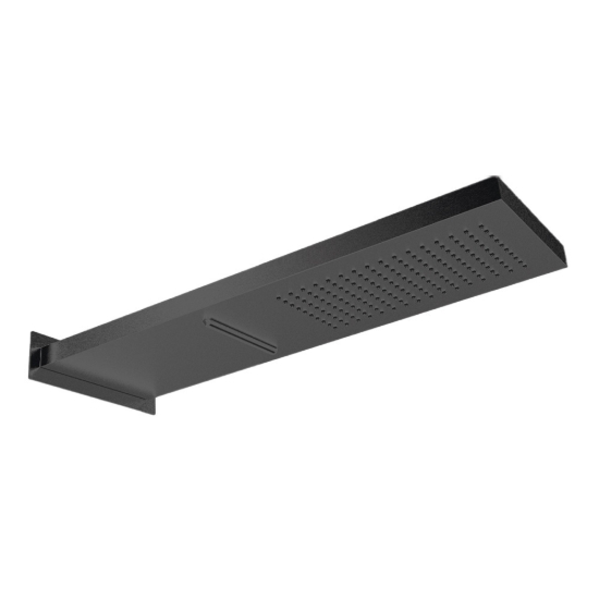 Εικόνα της Επίτοιχη Κεφαλή 2 Ροών 19,2x5,5cm Almar Smart Shower Head E044199-411 Black Brushed PVD