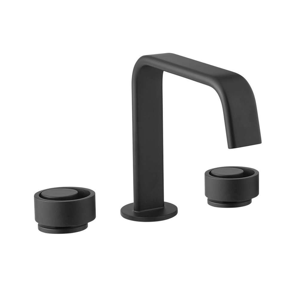 Εικόνα της Μπαταρία Νιπτήρος 3 οπών Armando Vicario Halo 515043-400 Black Matt