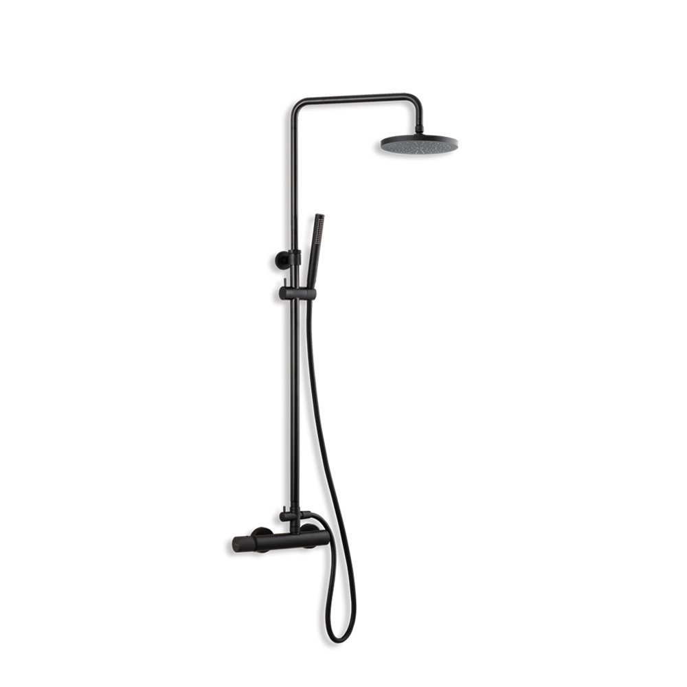 Εικόνα της Στήλη Ντούς 2 Εξόδων Eurorama Eletta Tecno 167065-400 Black Matt