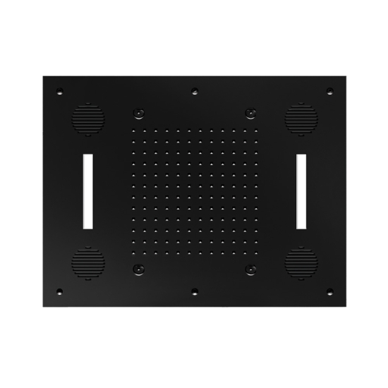 Εικόνα της Κεφαλή Εντοιχισμού Οροφής 2 Ροών Με Χρωματοθεραπεία 63x48cm Almar Sound & Colour Temptation E044211-400 Black Matt