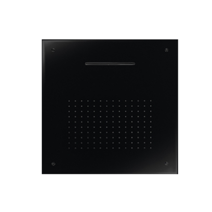 Εικόνα της Κεφαλή Εντοιχισμού Οροφής 2 Ροών 50x50cm Almar Square Temptation XL E044109-400 Black Matt