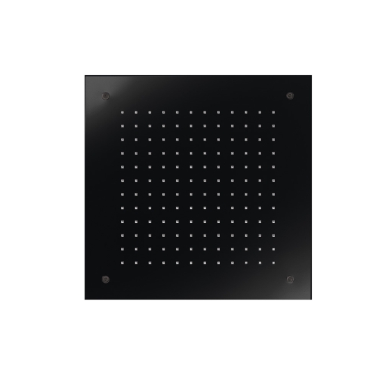 Εικόνα της Κεφαλή Εντοιχισμού Οροφής 1 Ροής 38x38cm Almar Square Temptation E044046-400 Black Matt