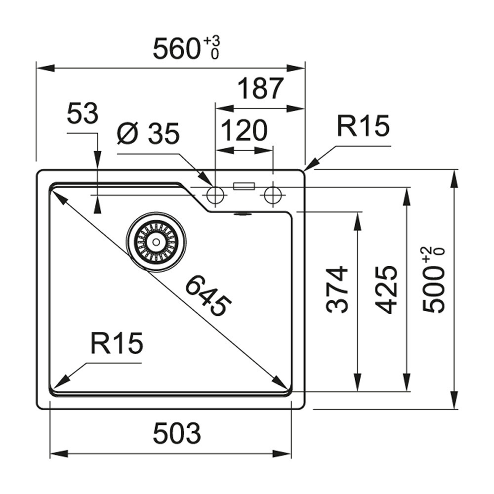 Εικόνα της Νεροχύτης Franke Urban UBG 610-56 GSC (56x50) Coffee 3147101129