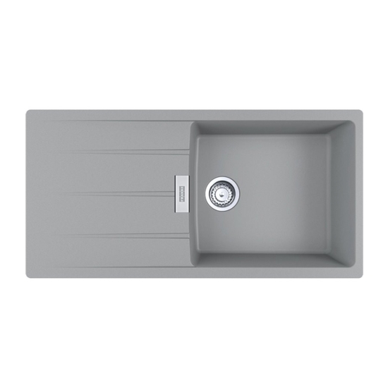 Εικόνα της Νεροχύτης Franke Centro CNG 611/211-100 GSC (100x50) Stone Grey 3149000145