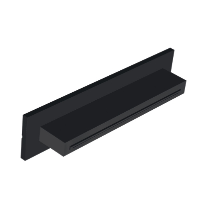 Εικόνα της Επίτοιχος Καταράχτης 34,6x8cm Almar XL-Waterfall Shower Head E044273-400 Black Matt