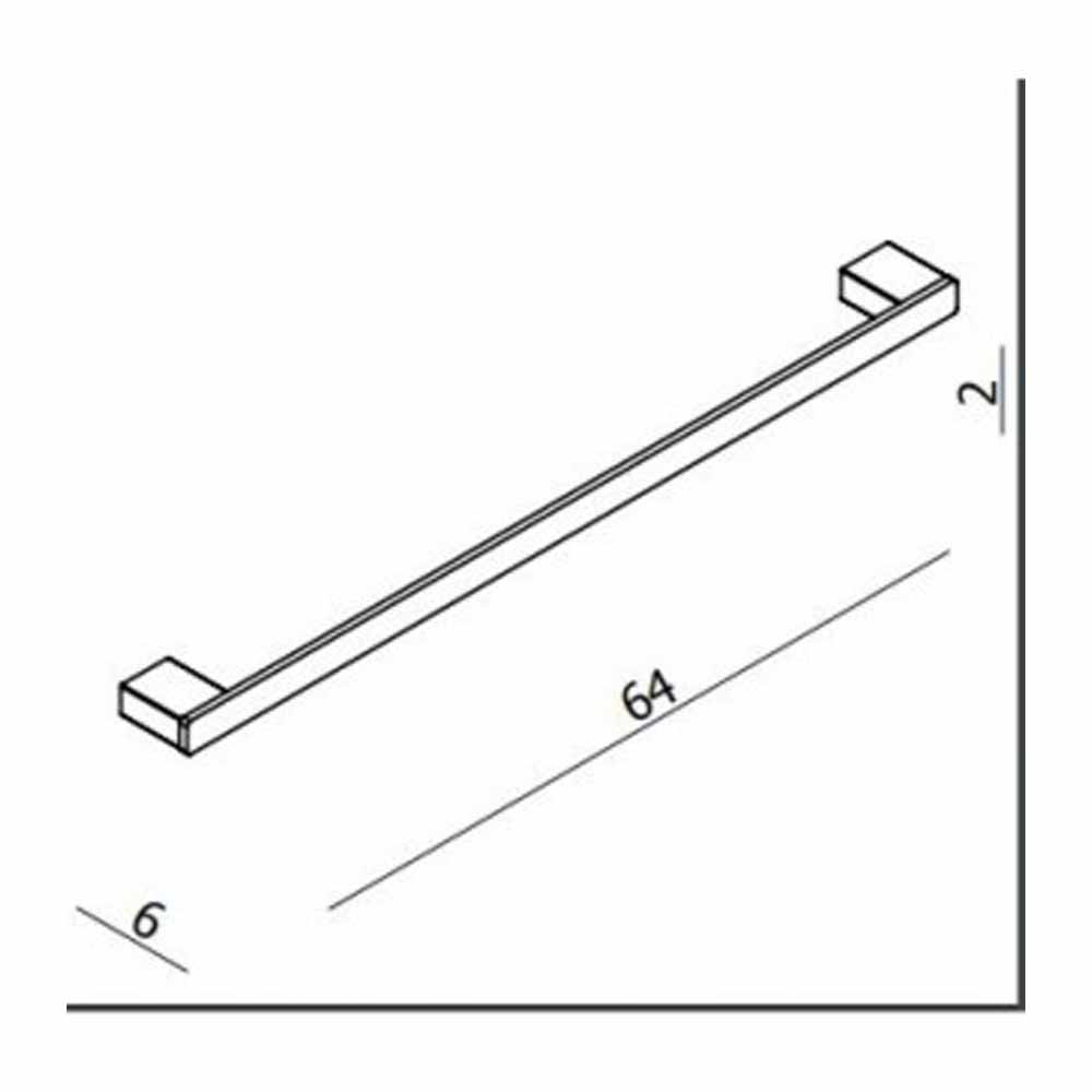 Εικόνα της Πετσετοθήκη Langberger Series 123 60cm Black Matt 21123-01A-400