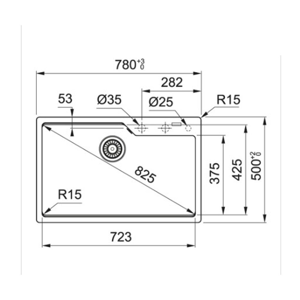 Εικόνα της Νεροχύτης Franke Urban UBG 610-78 GSC (78x50) Stone Grey 3147101123