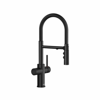 Εικόνα της Μπαταρία Κουζίνας Φιλτραρίσματος Νερού Blanco Catris-S Flexo Ντους Black Matt 526707