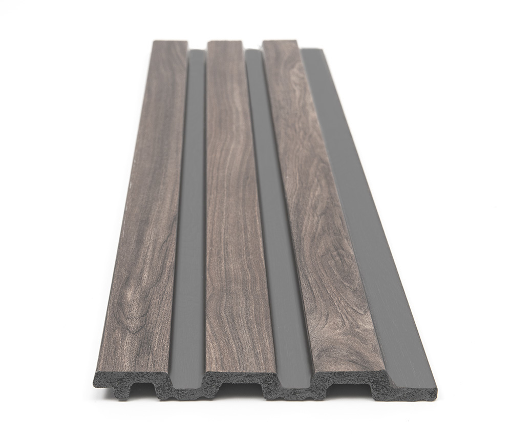Εικόνα της PS PANEL Με 3D Πηχάκια 00 Piano 12/122/2900mm Walnut/Dark Grey 7-27-AP009-00