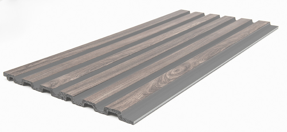 Εικόνα της PS PANEL Με 3D Πηχάκια 00 Piano 12/122/2900mm Walnut/Dark Grey 7-27-AP009-00