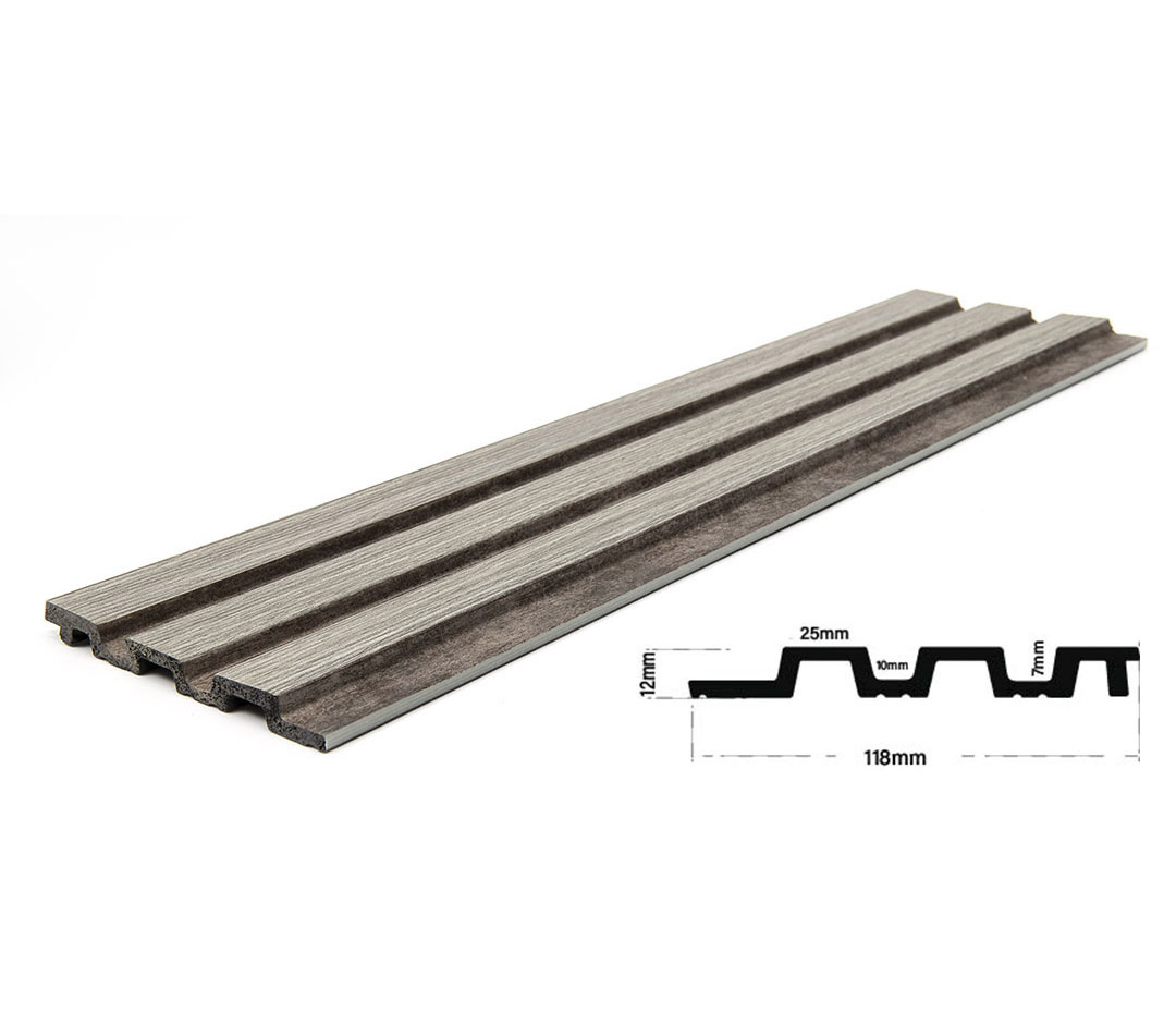 Εικόνα της PS PANEL Με 3D Πηχάκια 02/116 Piano 12/122/2900mm GREY OAK/RUST