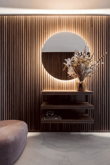 Εικόνα της PS PANEL Με 3D Πηχάκια 54 Piano 12/122/2900mm WALNUT/DARK BROWN 7-27-AP009-54