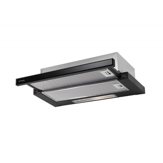 Εικόνα της Απορροφητήρας Pyramis Ecoline Συρόμενος 60cm Μαύρος Με Γυαλί 065032801