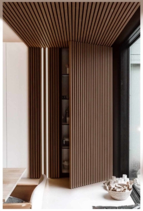 Εικόνα της PS PANEL Με 3D Πηχάκια 08 RESIDENCE 21/122 mm DARK BROWN OAK