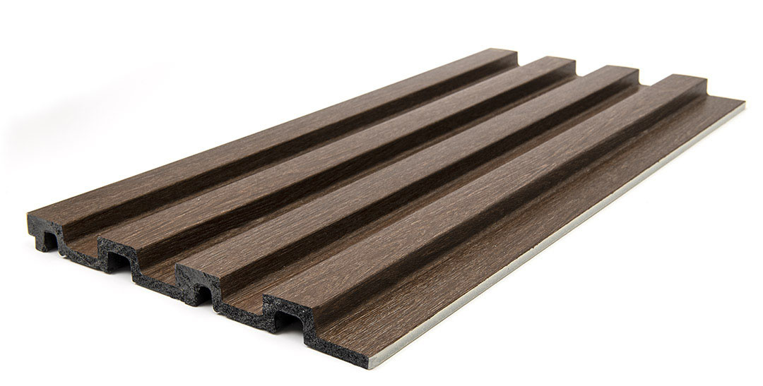Εικόνα της PS PANEL Με 3D Πηχάκια 08 RESIDENCE 21/122 mm DARK BROWN OAK