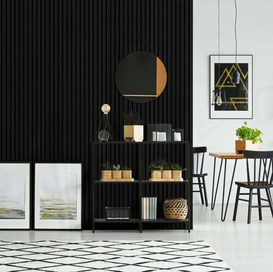 Εικόνα της PS PANEL Με 3D Πηχάκια 10 RESIDENCE 21/122 mm Black 7-26-AP001-10