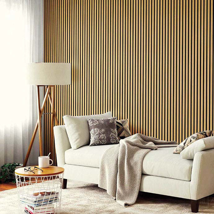 Εικόνα της PS PANEL Με 3D Πηχάκια F4 RESIDENCE 21/122 mm NAT.OAK/BLACK 7-26-AP001-F-4