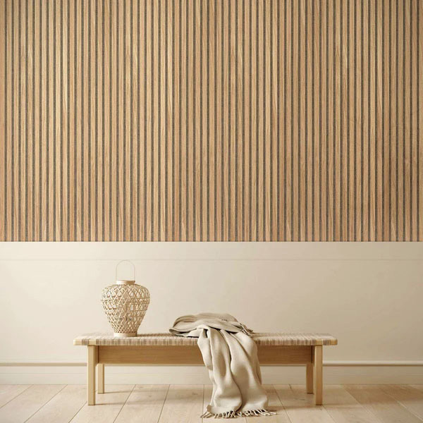 Εικόνα της WPC PANEL 2ης Γενιάς Με 3D Πηχάκια 25/147.5mm LIGHT OAK 5550 7-24-FSGW02-LIGHTOAK