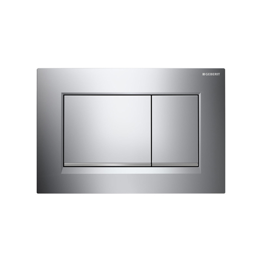 Εικόνα της Πλακέτα Χειρισμού Geberit Sigma 30 115.883.KH.1 Χρωμέ Με Ρίγα Χρωμέ Ματ Για Καζανάκια Διπλής Λειτουργίας
