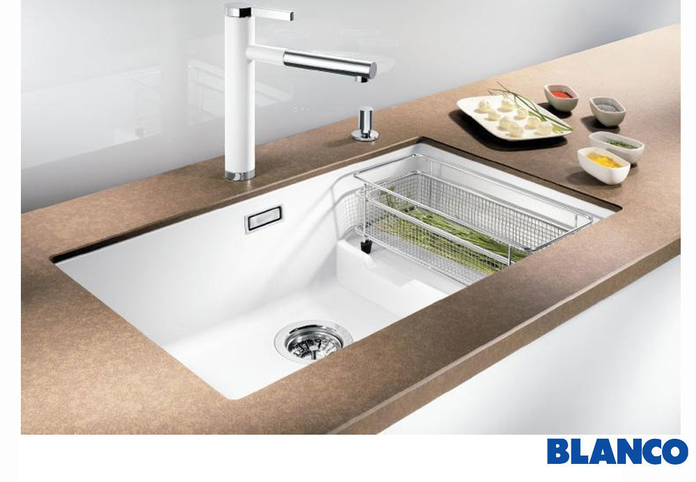Εικόνα της Νεροχύτης Υποκαθήμενος Blanco Subline 700-U Level Silgranit 73x46cm Soft White 527171