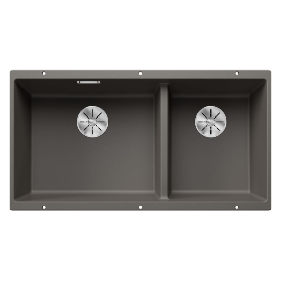 Εικόνα της Νεροχύτης Υποκαθήμενος Blanco Subline 480/320-U Silgranit 85,5x46cm Volcano Grey 527351