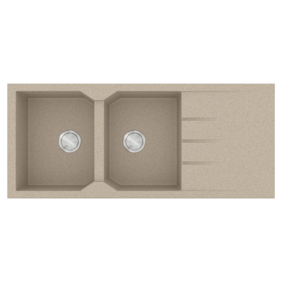 Εικόνα της Νεροχύτης Sanitec Ultra Granite 800 (116x50) Sabbia