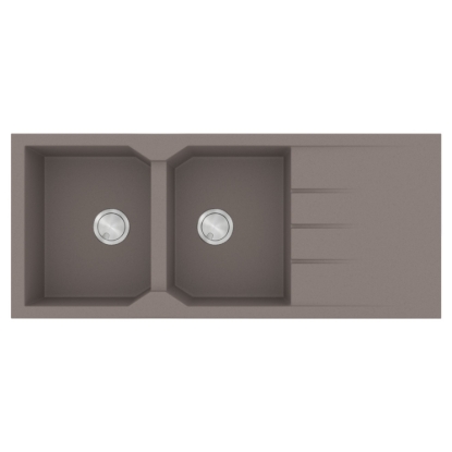 Εικόνα της Νεροχύτης Sanitec Ultra Granite 800 (116x50) Sienna