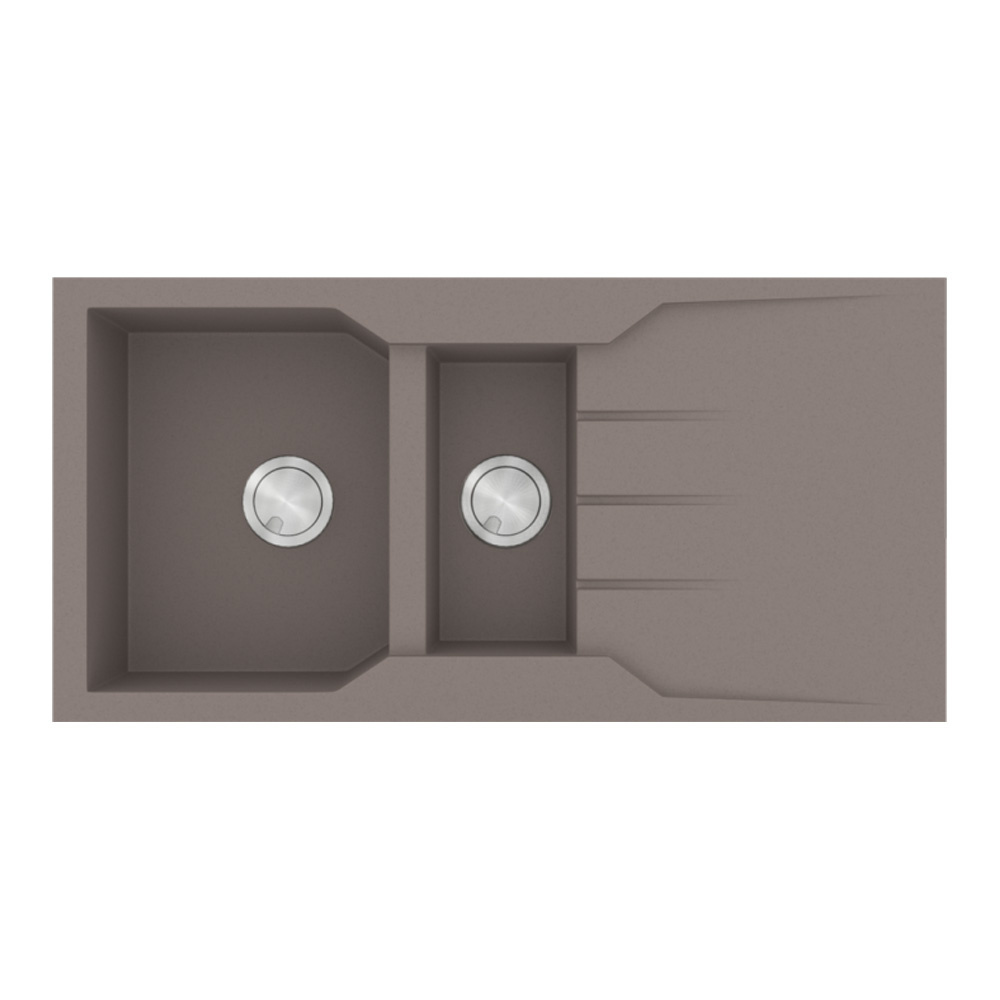 Εικόνα της Νεροχύτης Sanitec Ultra Granite 802 (100x50) Sienna