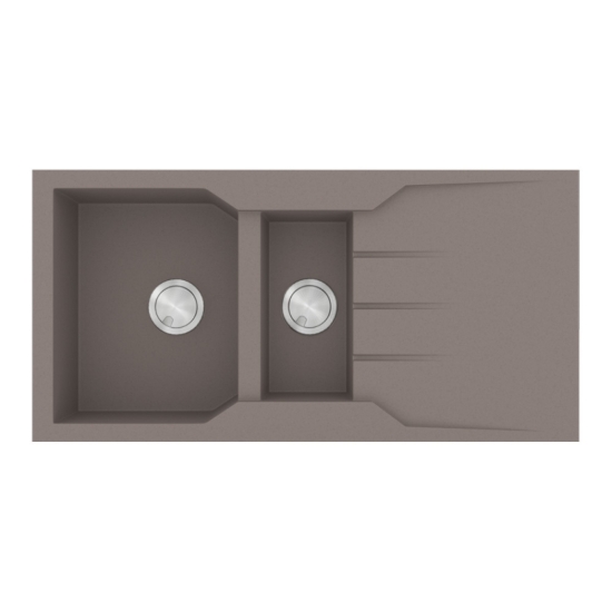 Εικόνα της Νεροχύτης Sanitec Ultra Granite 802 (100x50) Sienna