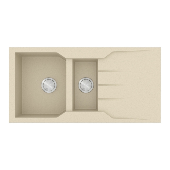 Εικόνα της Νεροχύτης Sanitec Ultra Granite 802 (100x50) Ocra