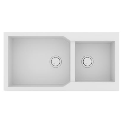 Εικόνα της Νεροχύτης Sanitec Ultra Granite 803 (98x50) Bianco