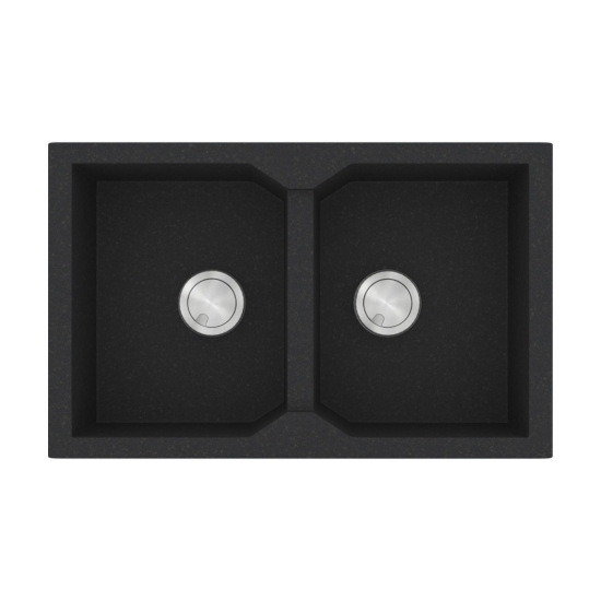 Εικόνα της Νεροχύτης Sanitec Ultra Granite 806 (79x50) Grafite