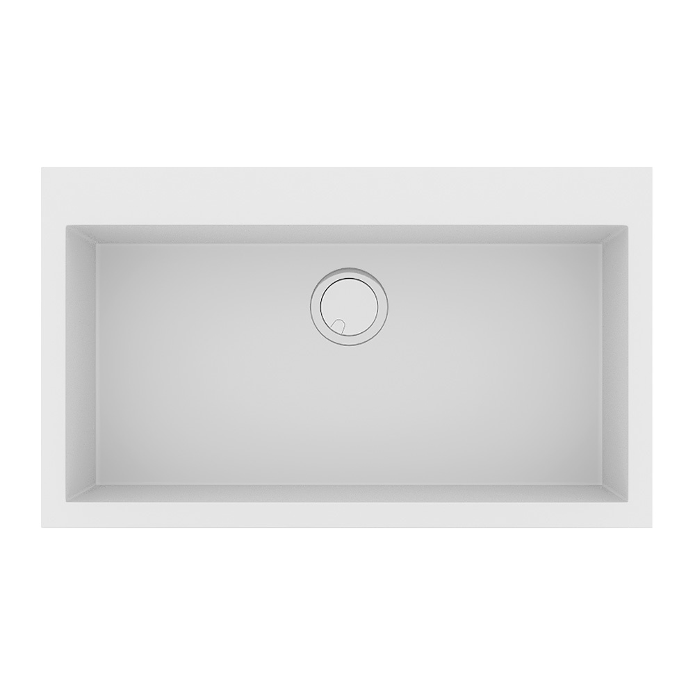 Εικόνα της Νεροχύτης Sanitec Ultra Granite 808 (79x50) Bianco