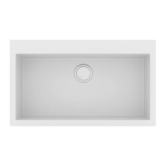 Εικόνα της Νεροχύτης Sanitec Ultra Granite 808 (79x50) Bianco