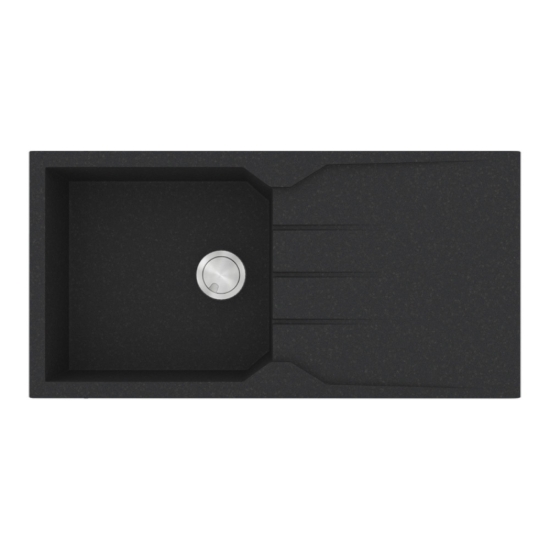 Εικόνα της Νεροχύτης Sanitec Ultra Granite 811 (100x50) Grafite