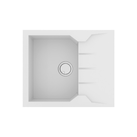 Εικόνα της Νεροχύτης Sanitec Ultra Granite 812 (60x50) Bianco