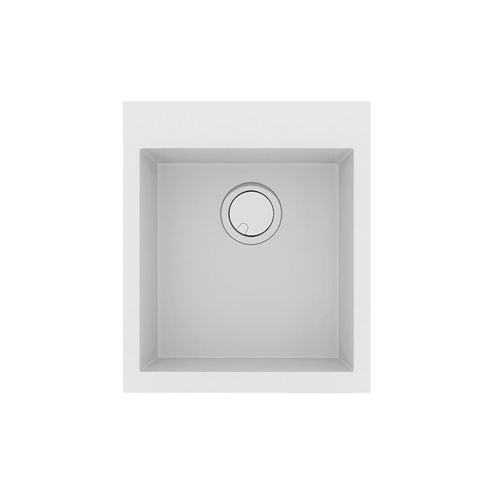 Εικόνα της Νεροχύτης Sanitec Ultra Granite 813 (45x50) Bianco