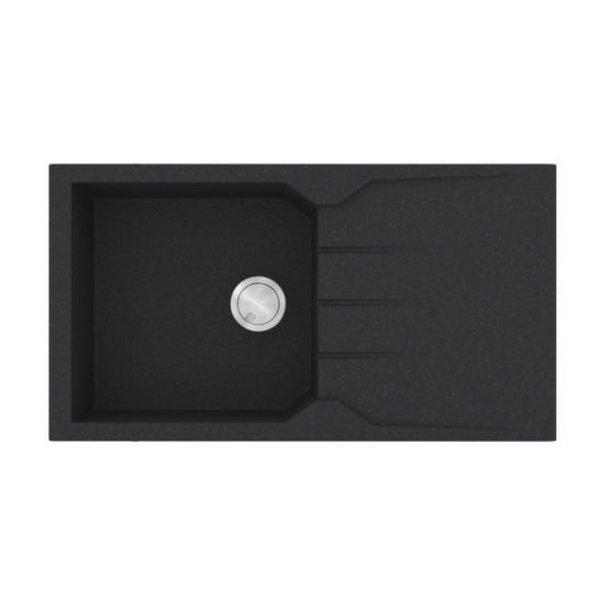 Εικόνα της Νεροχύτης Sanitec Ultra Granite 814 (86x50) Grafite