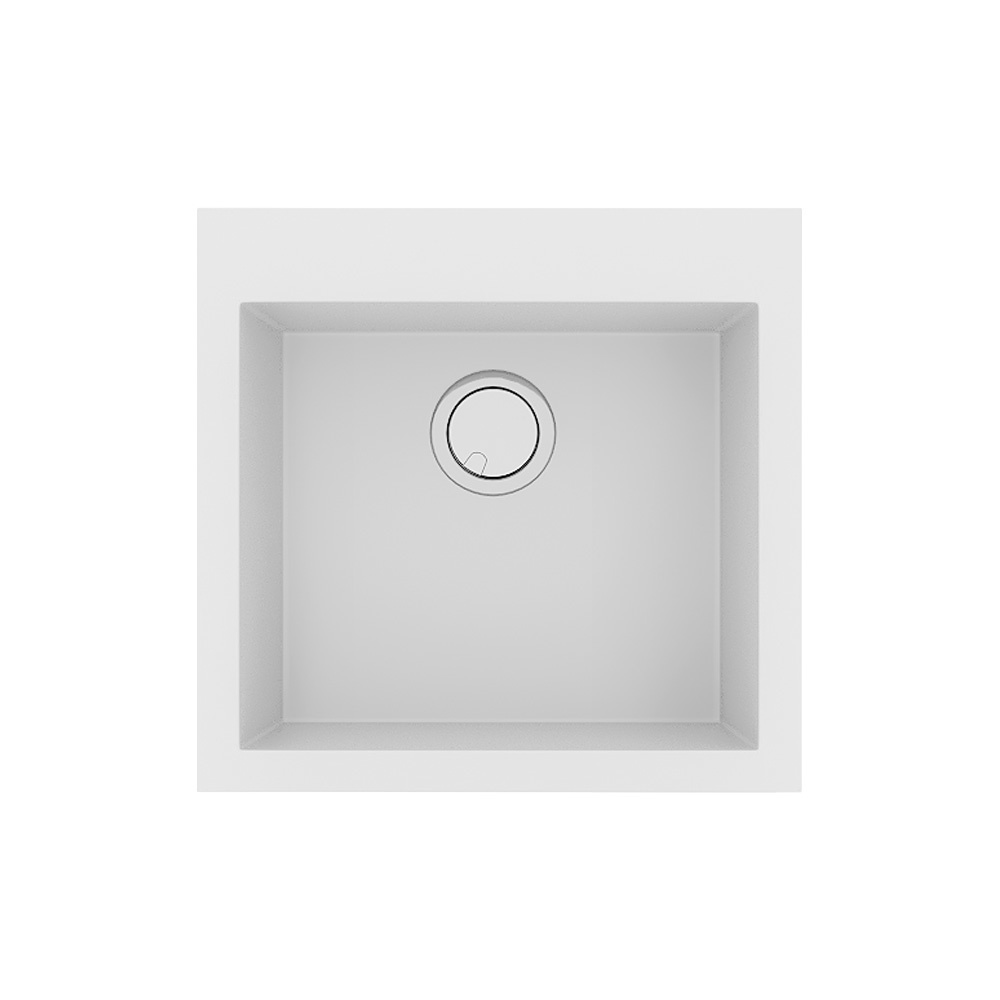 Εικόνα της Νεροχύτης Sanitec Ultra Granite 816 (50x50) Bianco 816-30
